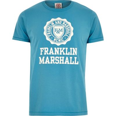 Blue Franklin & Marshall print t-shirt